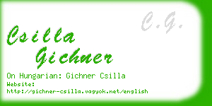 csilla gichner business card